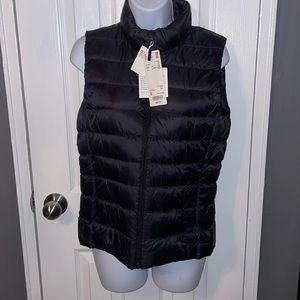 Uniqlo ultra light down womens vest black size small